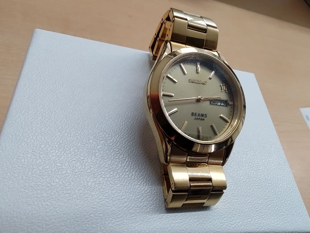 セイコー ビームス V158-HAA0 ソーラー 純正ブレス 限定500本