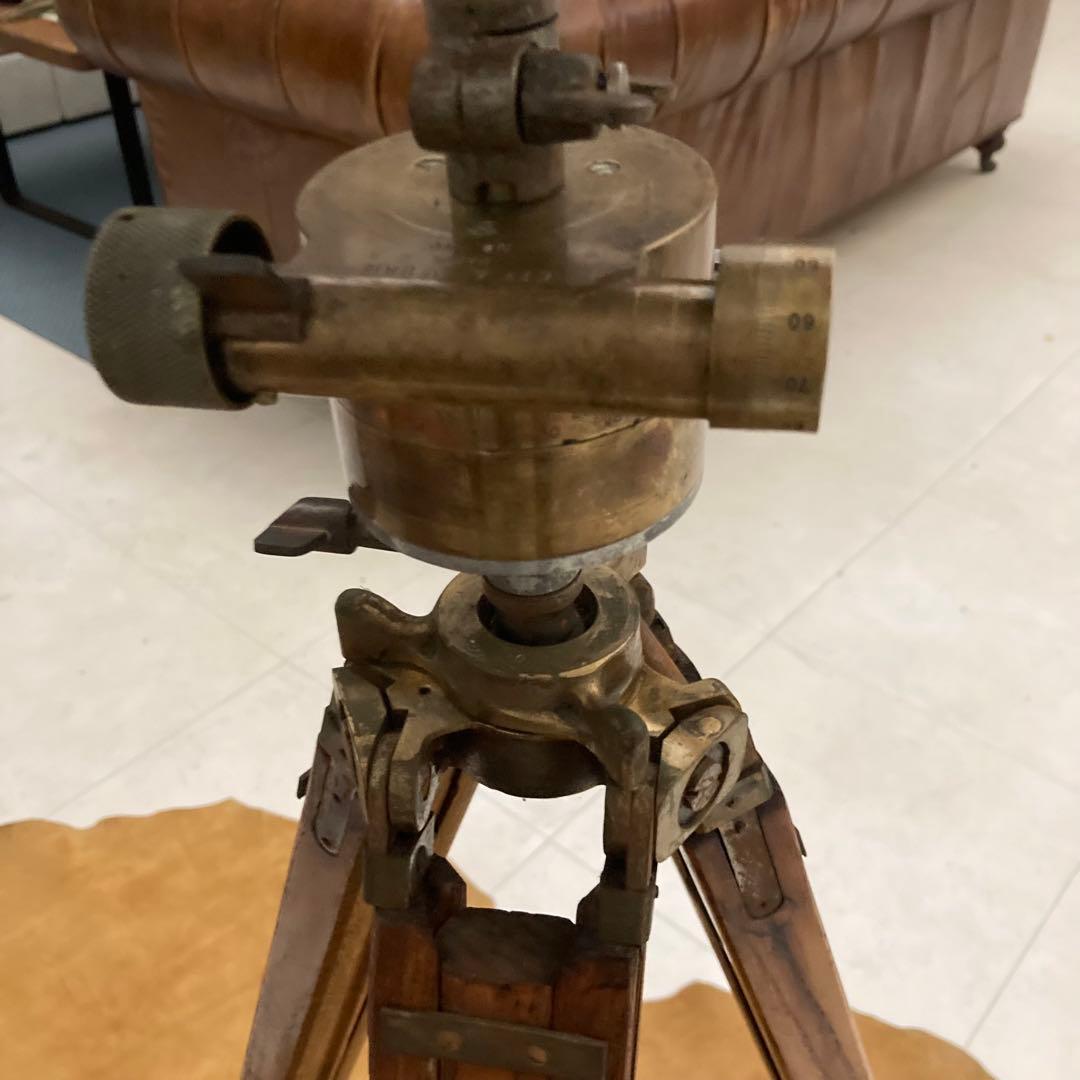 即決価格　ヨーロッパ1939 フィールドスコープ 二眼式 木製三脚 ビンテージ