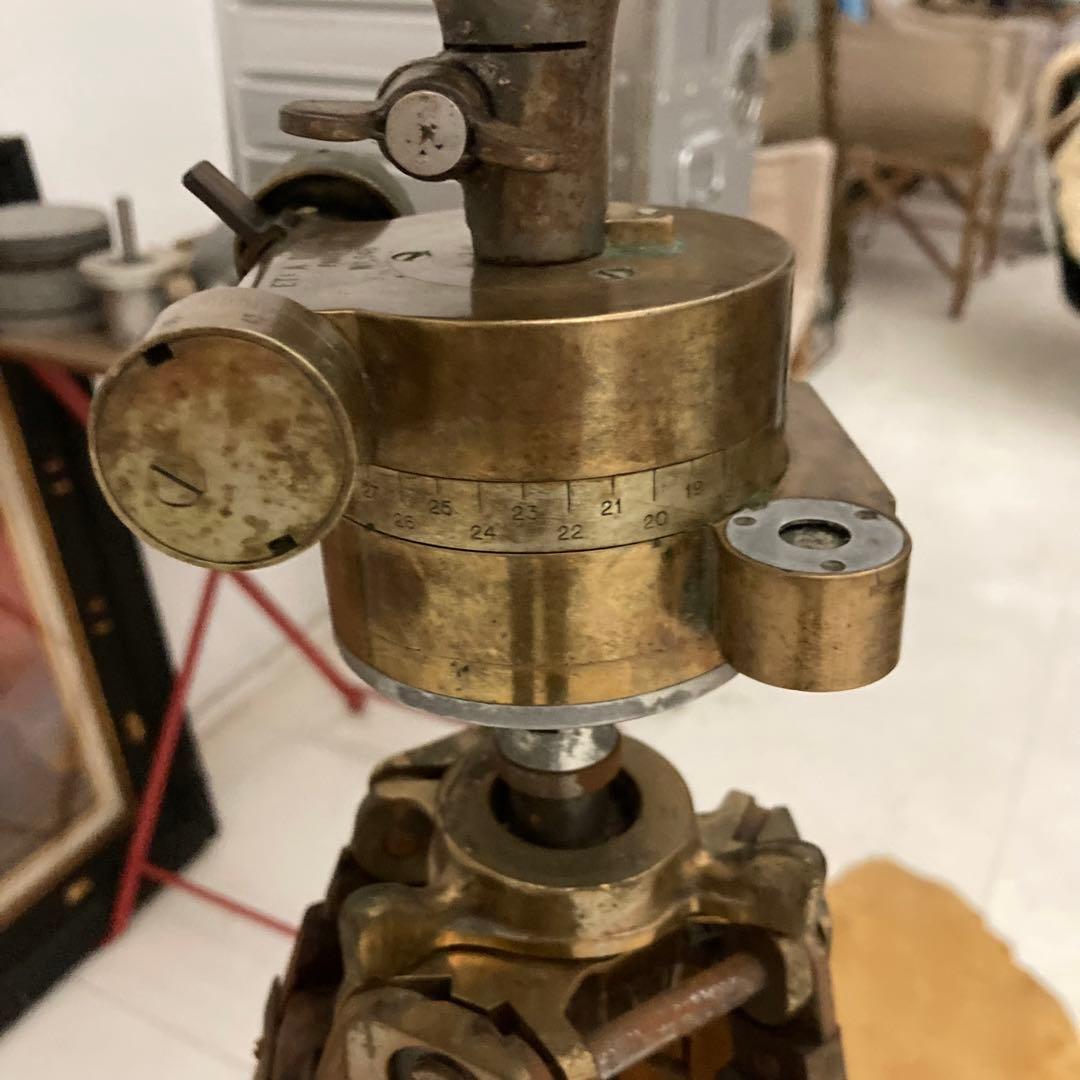 即決価格　ヨーロッパ1939 フィールドスコープ 二眼式 木製三脚 ビンテージ