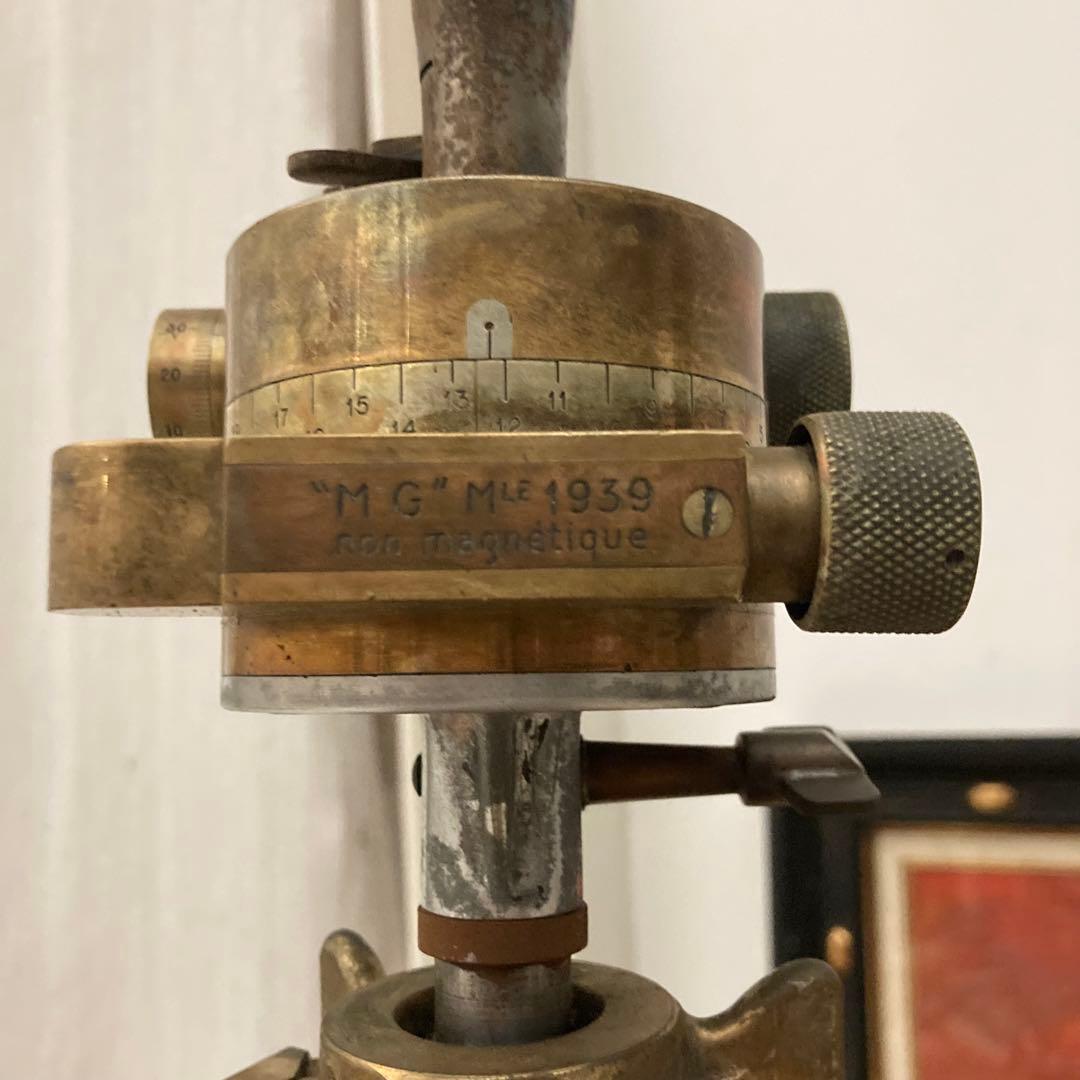 即決価格　ヨーロッパ1939 フィールドスコープ 二眼式 木製三脚 ビンテージ