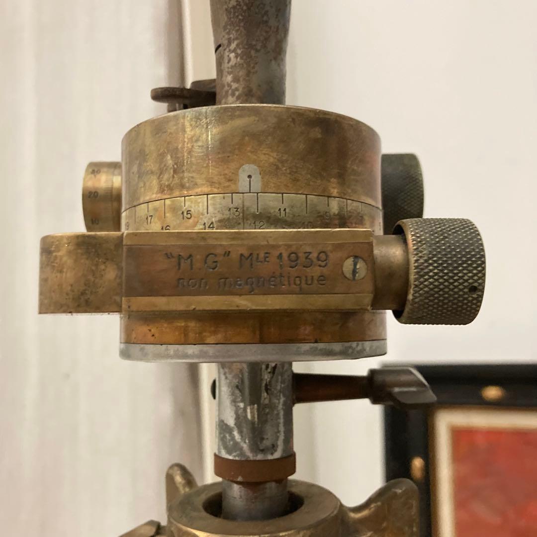 即決価格　ヨーロッパ1939 フィールドスコープ 二眼式 木製三脚 ビンテージ