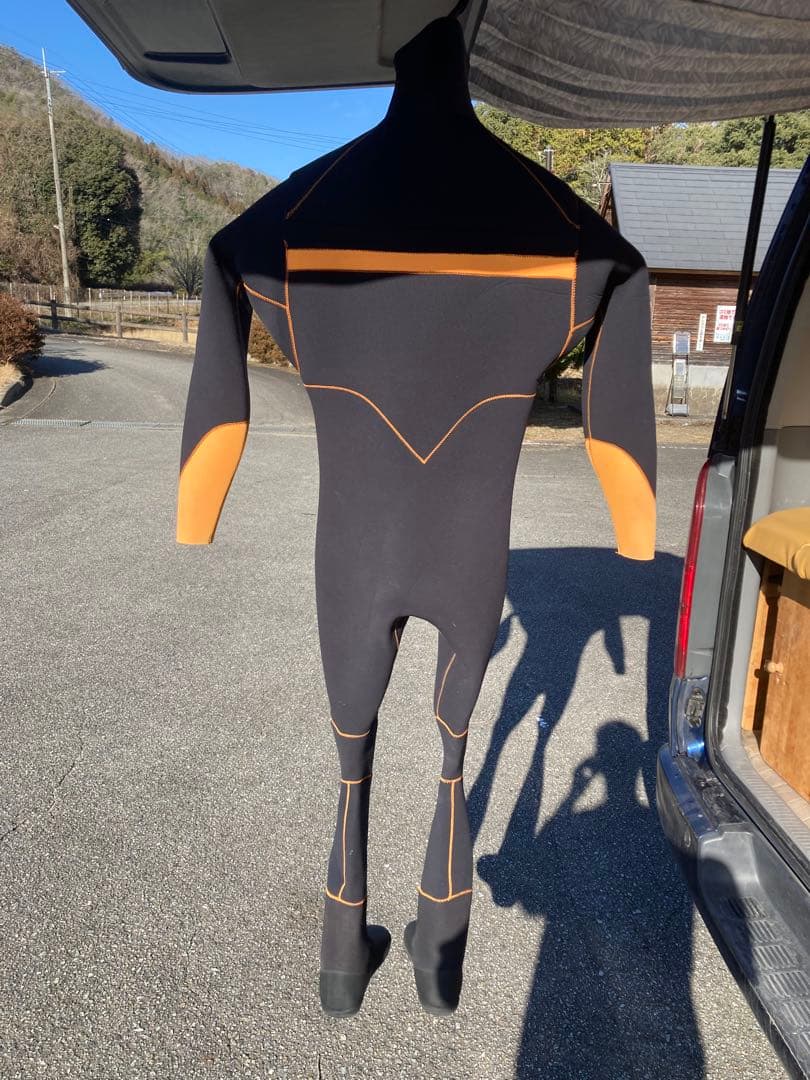 ウェットスーツ 3mmセミドライ ブーツ付き Mサイズ ショートチェストジップ