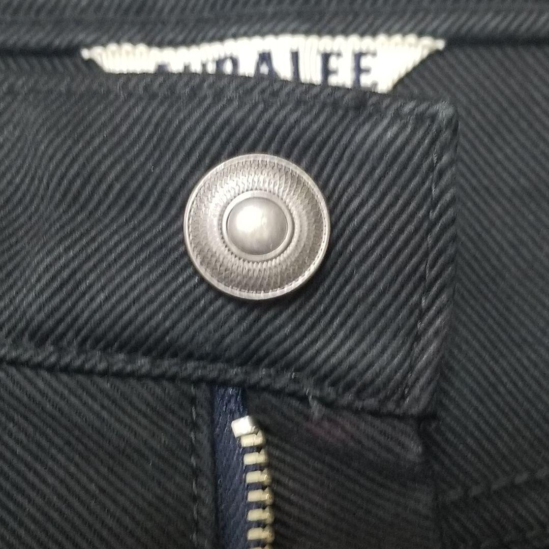 【美品】AURALEE フィンクスモールスキンパンツ ブラック 4