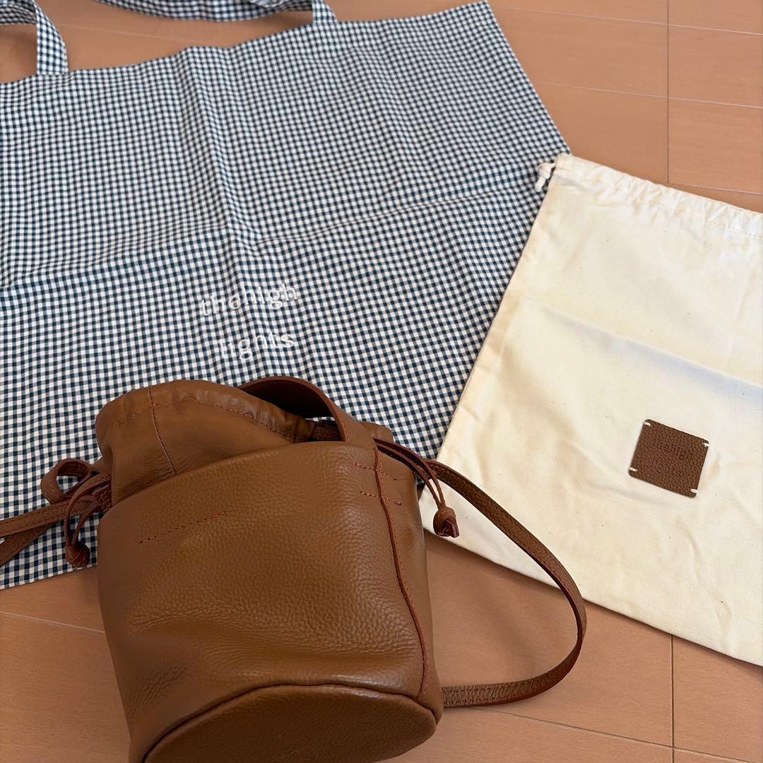 【美品】thehighlights ザハイライツ'pot' teddybrown