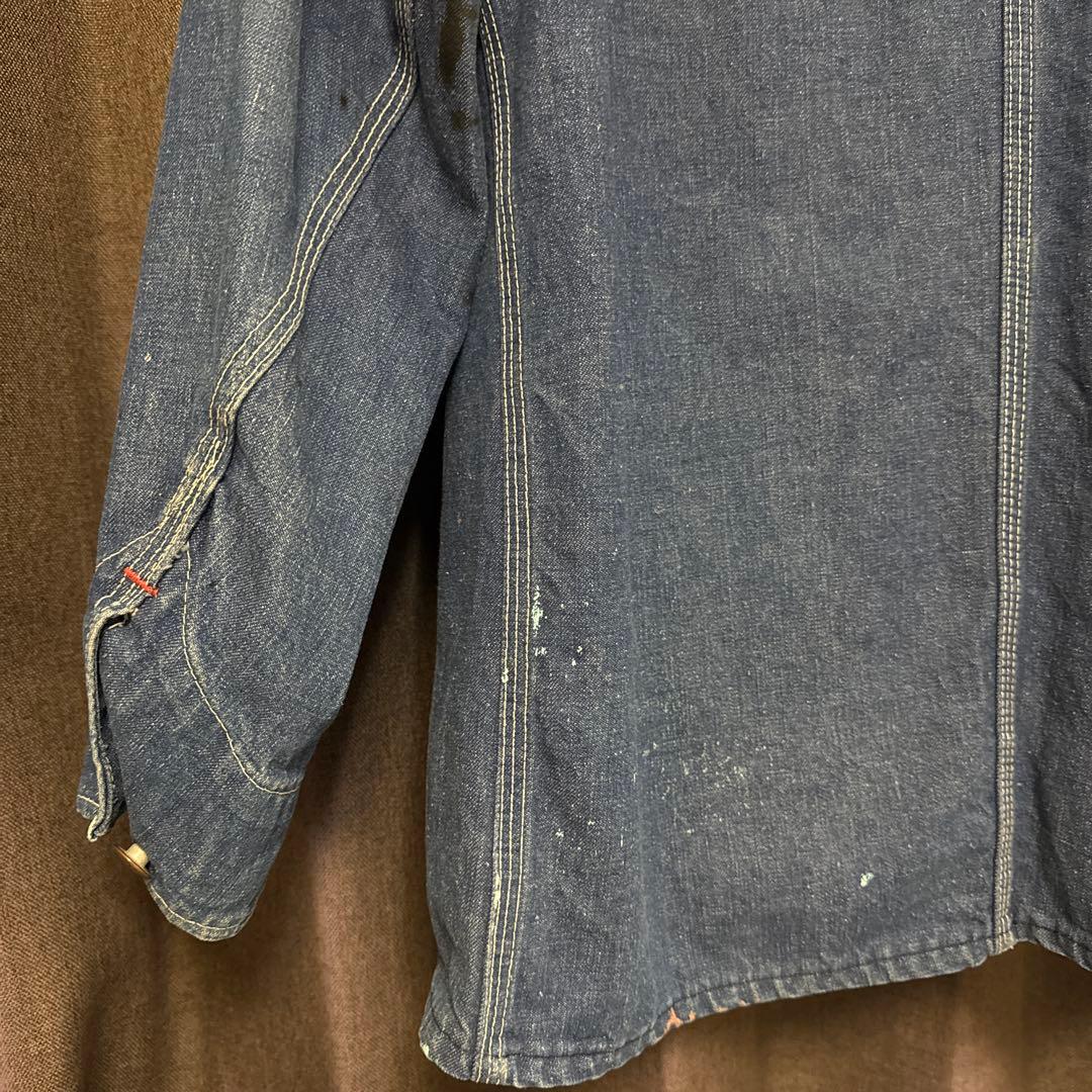 60s BIGMAC　ビッグマック　 濃紺デニムカバーオールデニムジャケットL