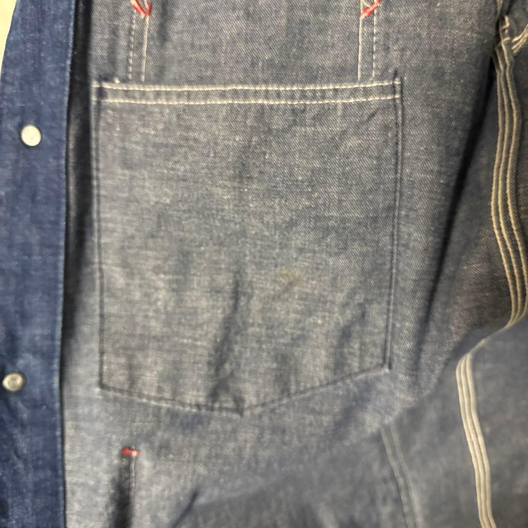 60s BIGMAC　ビッグマック　 濃紺デニムカバーオールデニムジャケットL