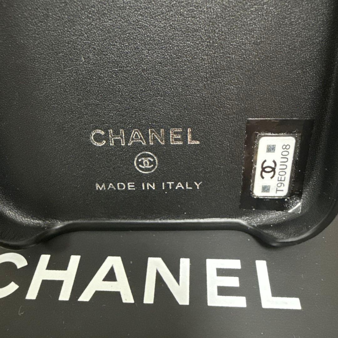 CHANELシャネル★AP4121ラムスキンスマホケース★iPhone15pro