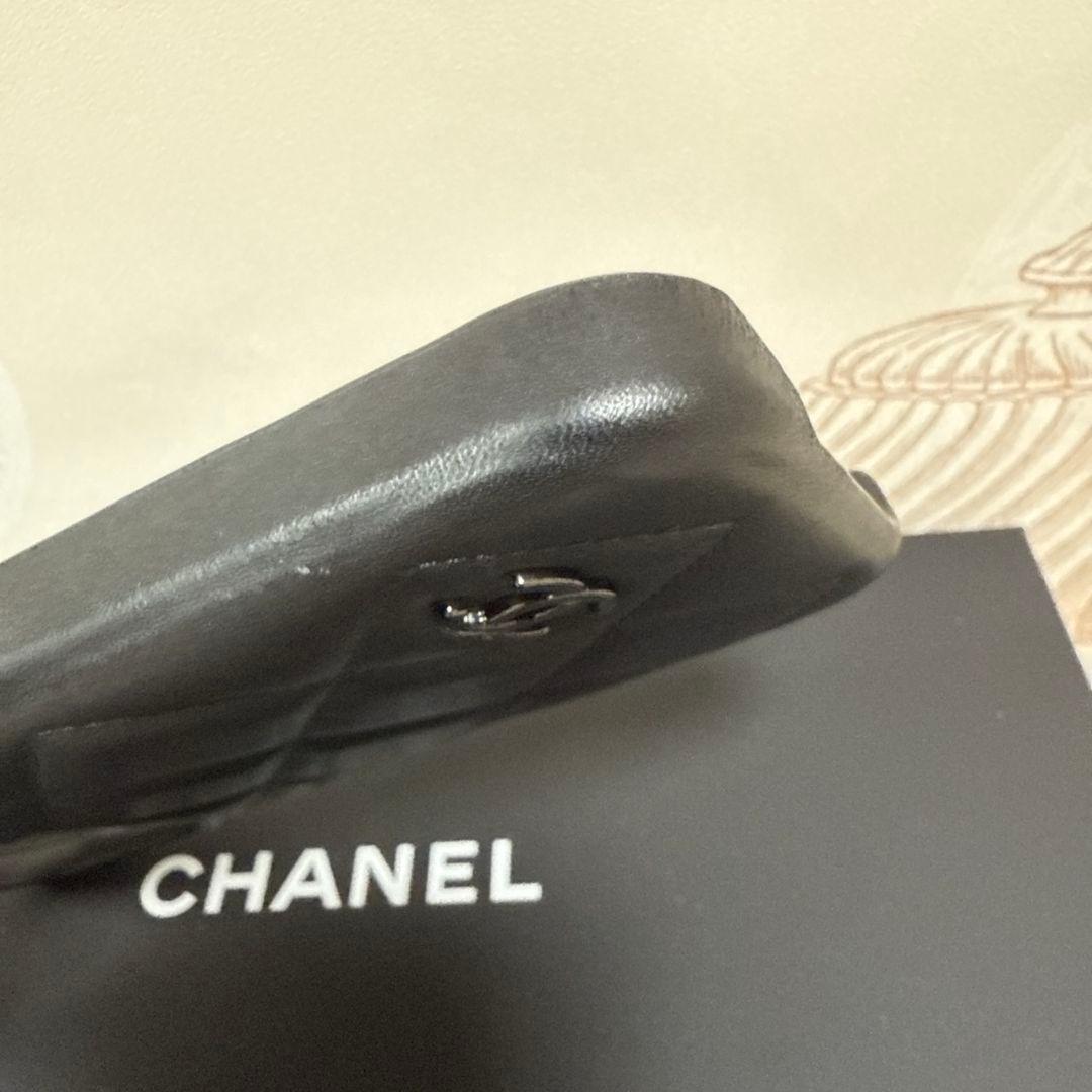 CHANELシャネル★AP4121ラムスキンスマホケース★iPhone15pro