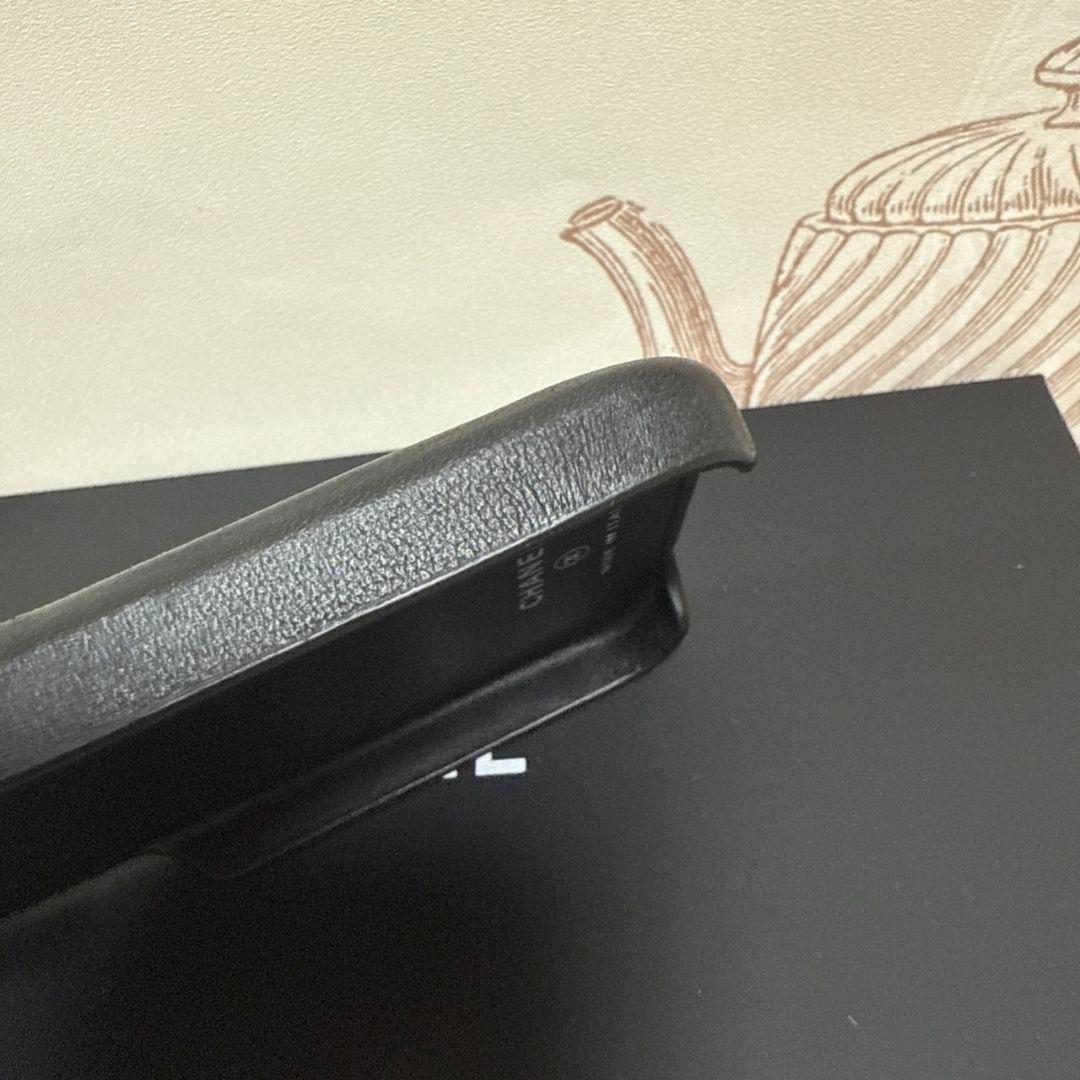 CHANELシャネル★AP4121ラムスキンスマホケース★iPhone15pro