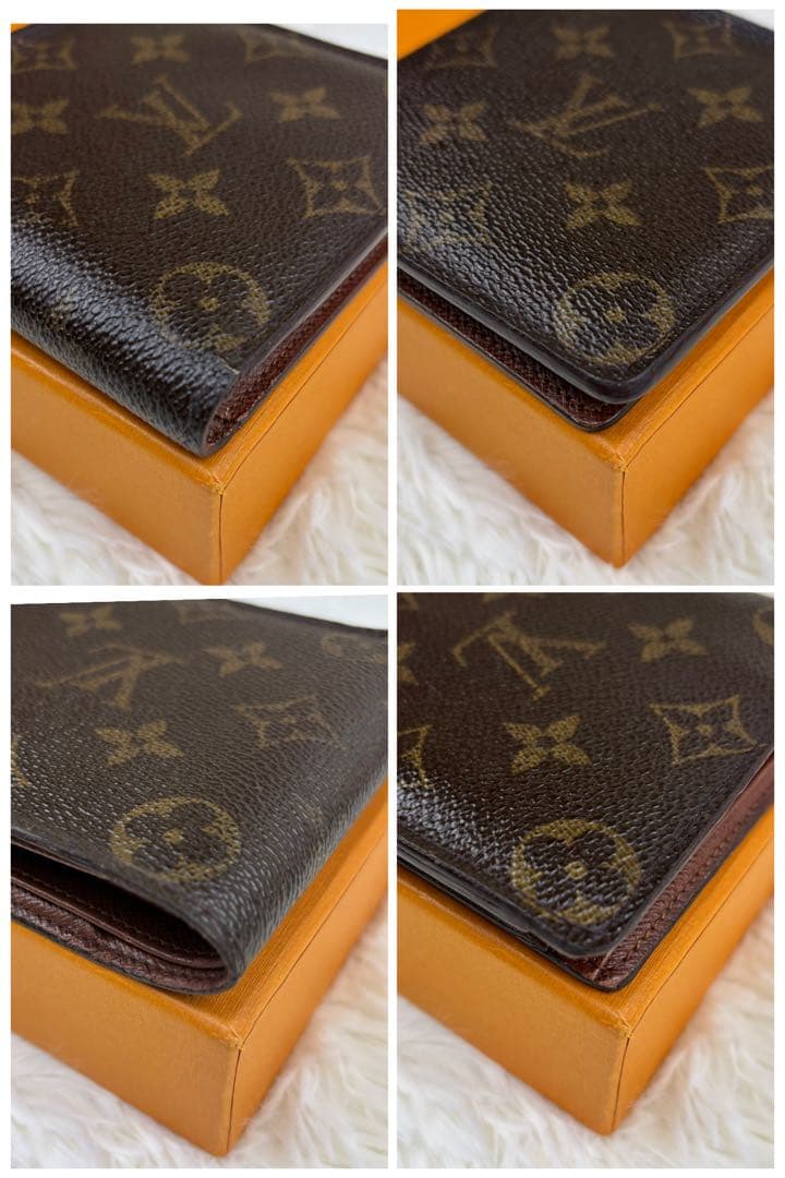 【美品】ルイヴィトン モノグラム ポルトフォイユマルコ 二つ折 財布