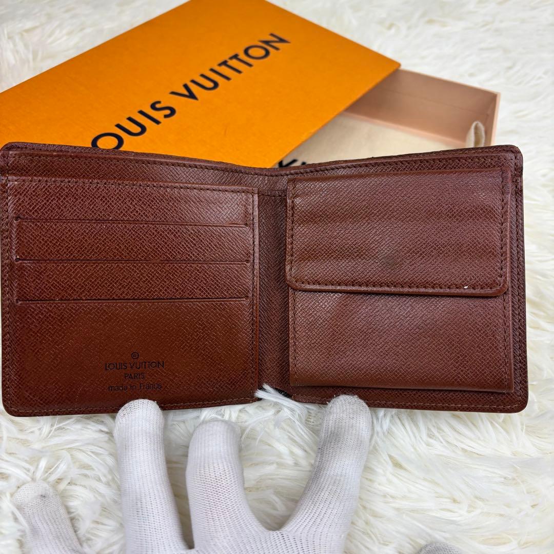 【美品】ルイヴィトン モノグラム ポルトフォイユマルコ 二つ折 財布