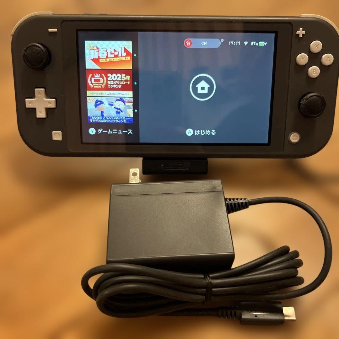 ニンテンドースイッチ Lite 本体充電器128GB microSD 付き箱無し