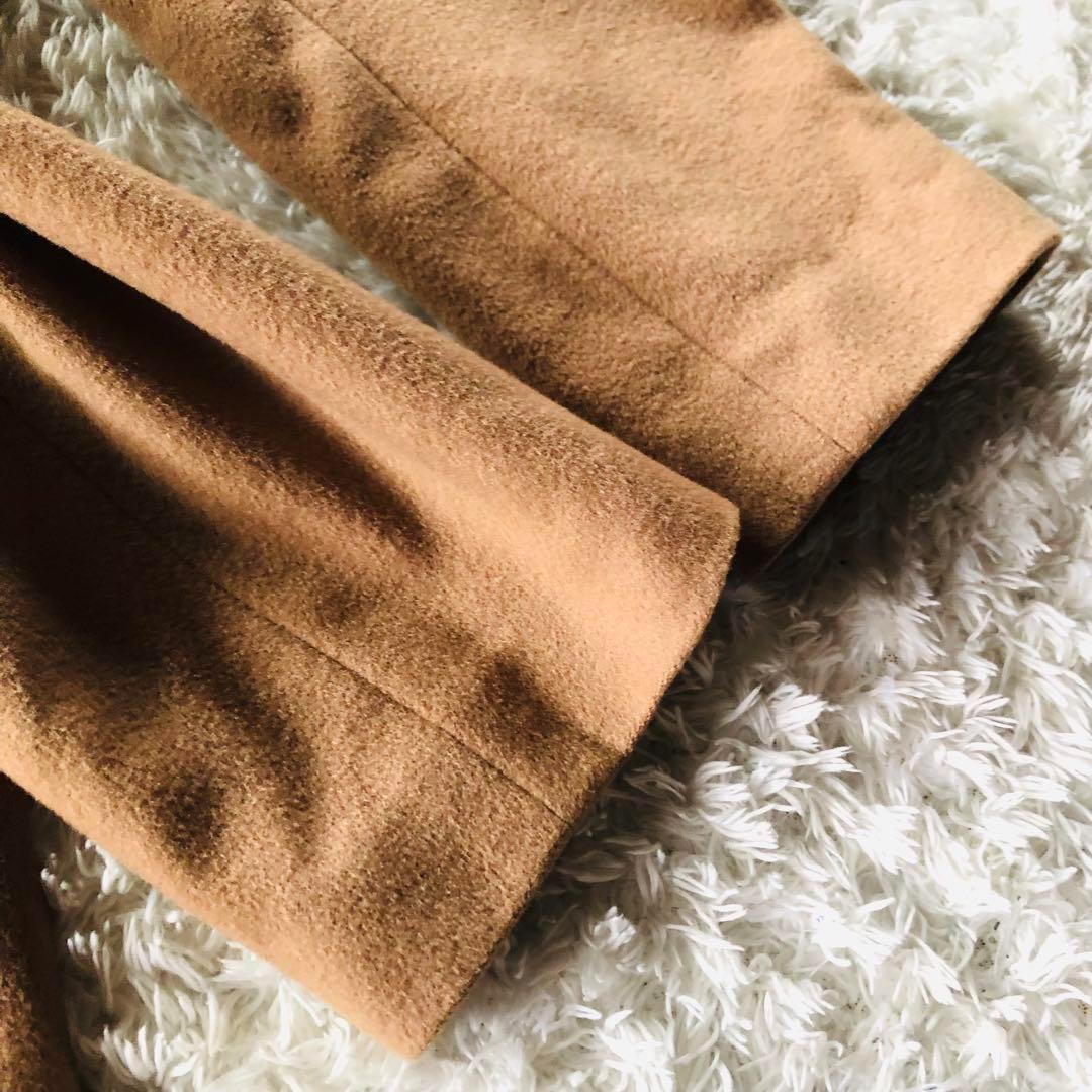 美品✨フォクシー ロングコート 高級カシミヤ100% ダブルブレスト ブラウン
