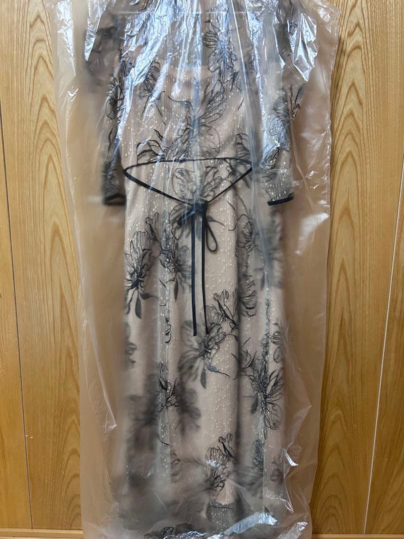 LEJA 花柄パフスリーブマーメイドドレス S