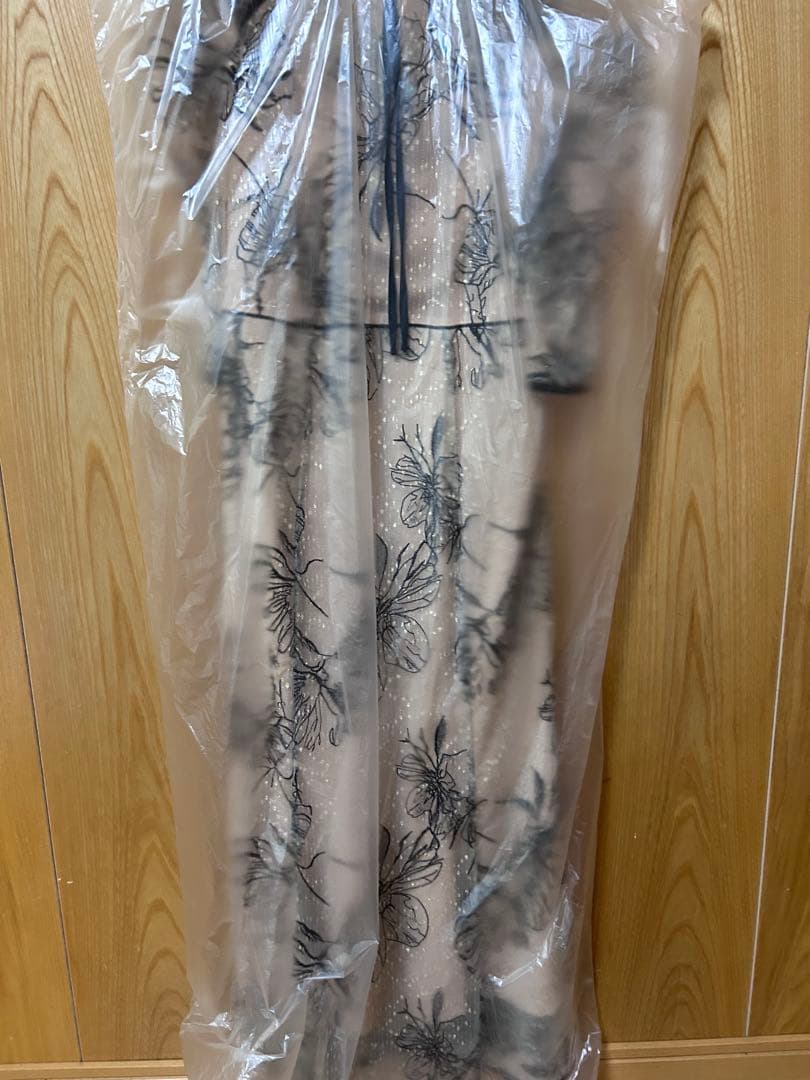 LEJA 花柄パフスリーブマーメイドドレス S