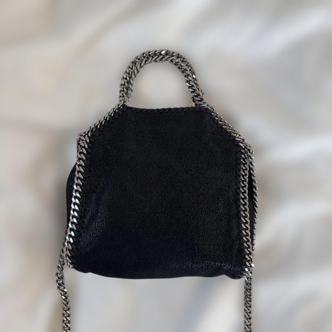 極美品【Stella McCartney】ファラベラタイニートートバッグブラック