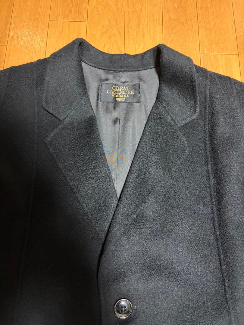 ⚠️期間限定⚠️ 極美品 高級カシミヤ100% コート ブラック