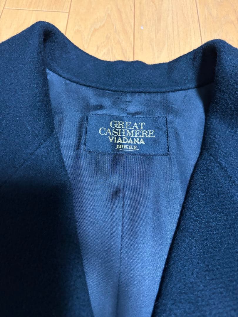 ⚠️期間限定⚠️ 極美品 高級カシミヤ100% コート ブラック