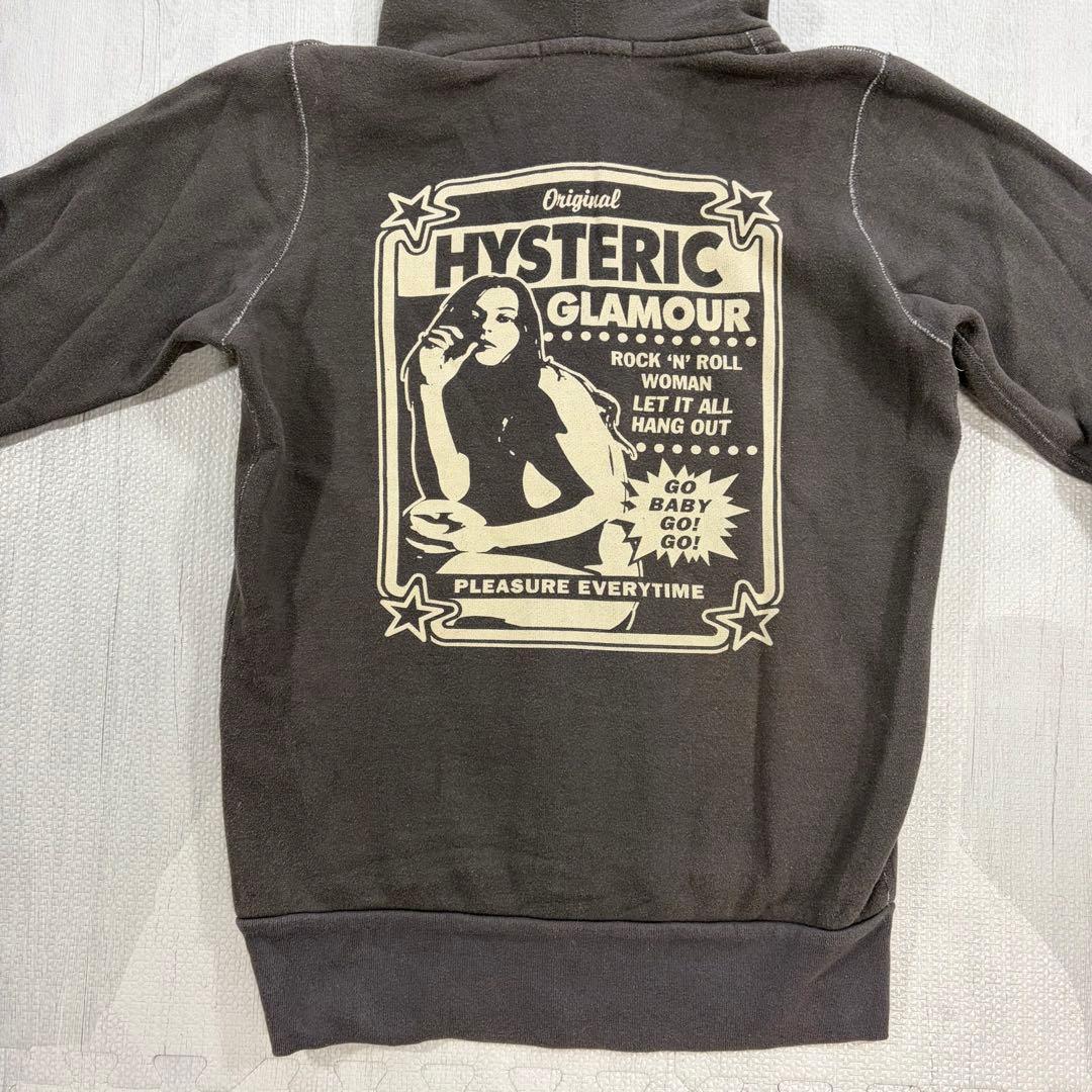 希少 HYSTERIC GLAMOUR ヒスガール 裏起毛 フルジップパーカー