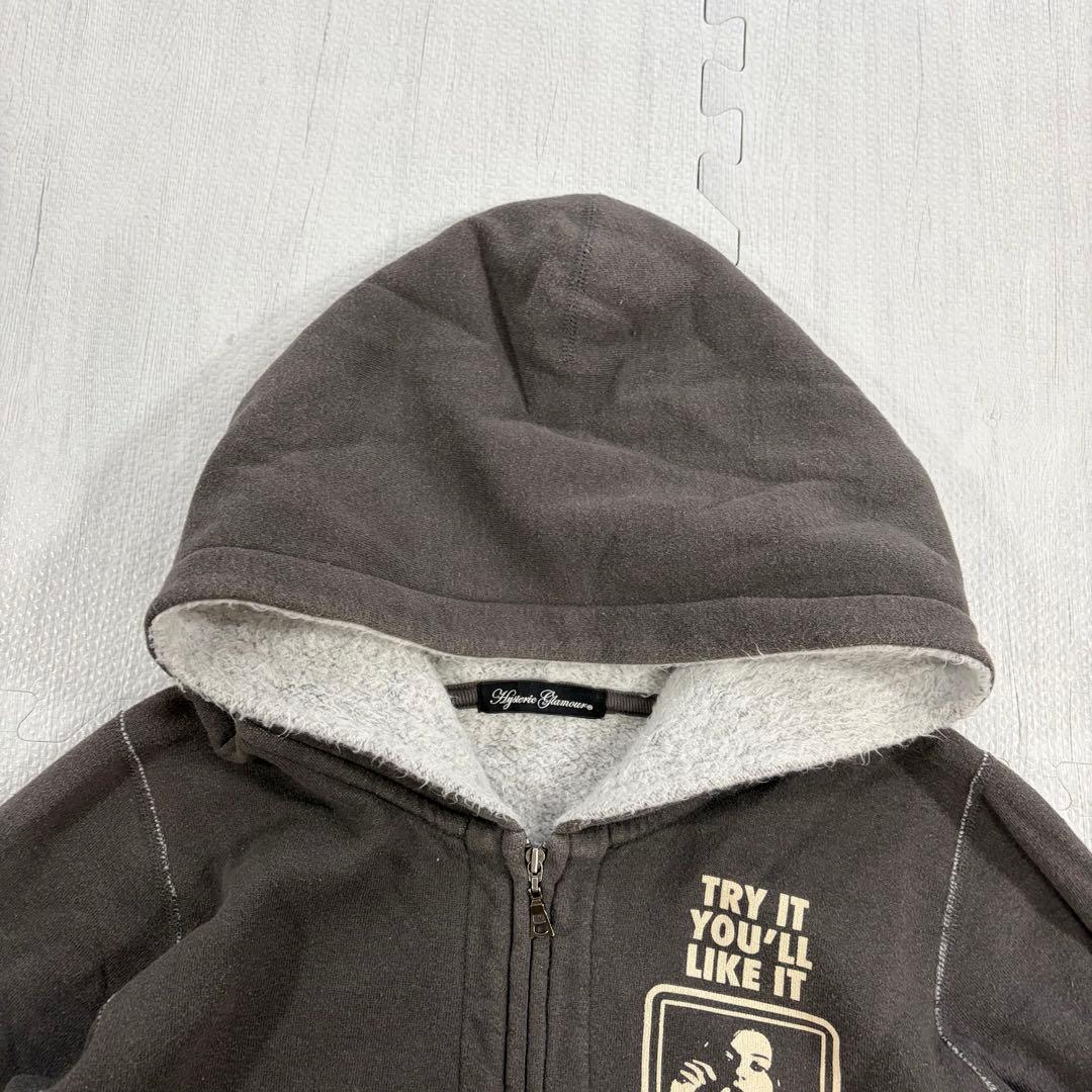 希少 HYSTERIC GLAMOUR ヒスガール 裏起毛 フルジップパーカー