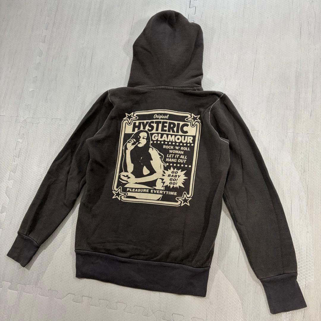 希少 HYSTERIC GLAMOUR ヒスガール 裏起毛 フルジップパーカー