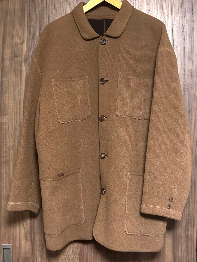 サ*モ様 【美品】PAPAS圧縮ウールジャケットコート　サイズL