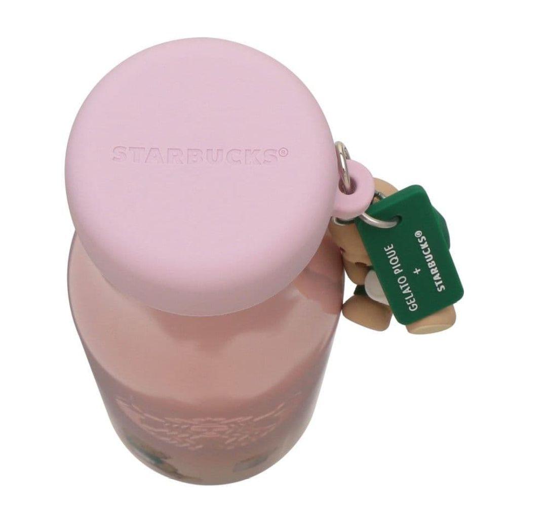 スターバックス ジェラートピケ ステンレスボトル ベア ピンク