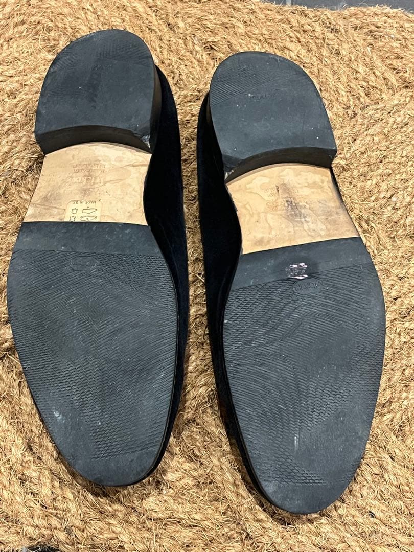 Tricker'sスリッポン FLEURDELYSベルベット