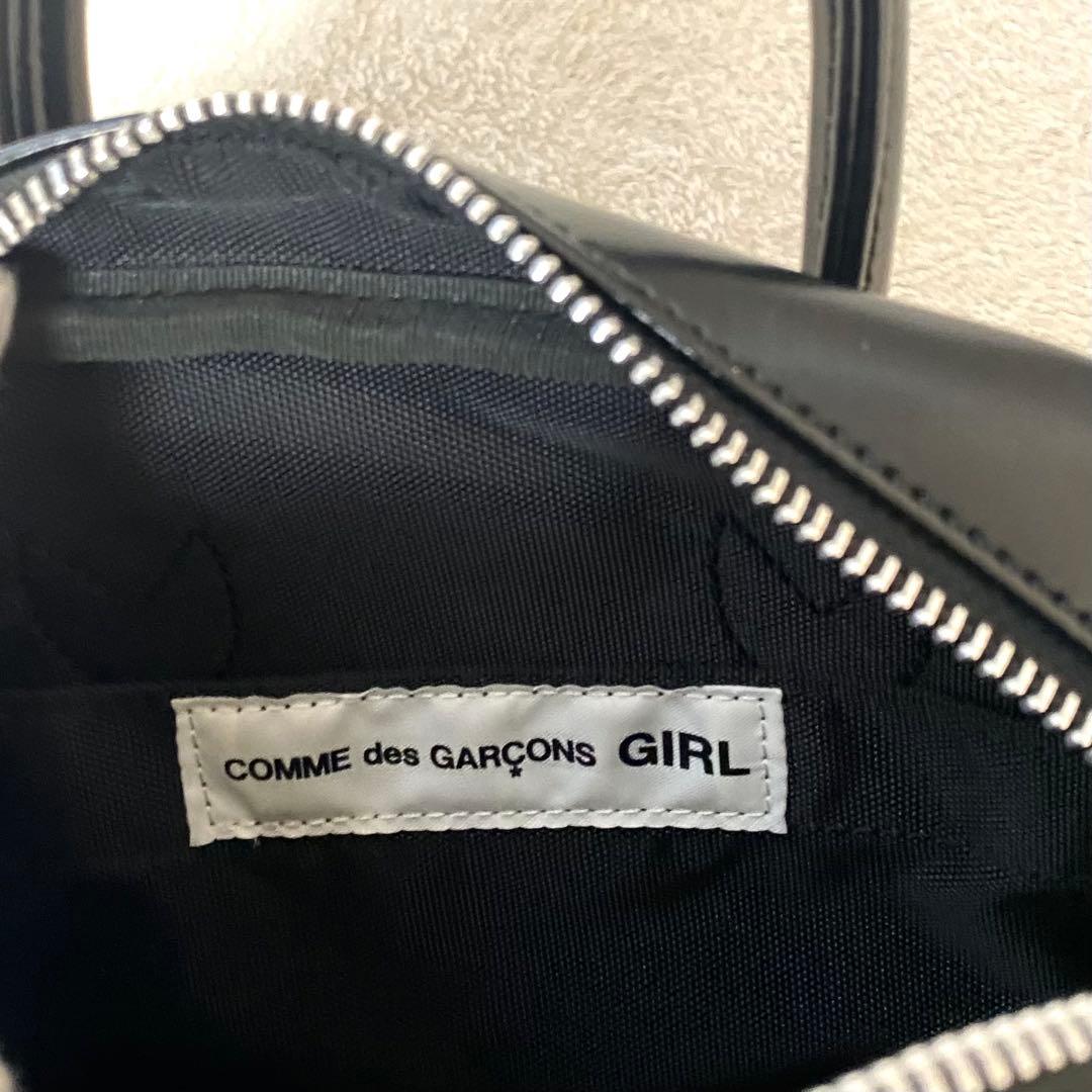 正規品 コムデギャルソン GIRL ♡ フリル ハンドバック ミニボストン 黒