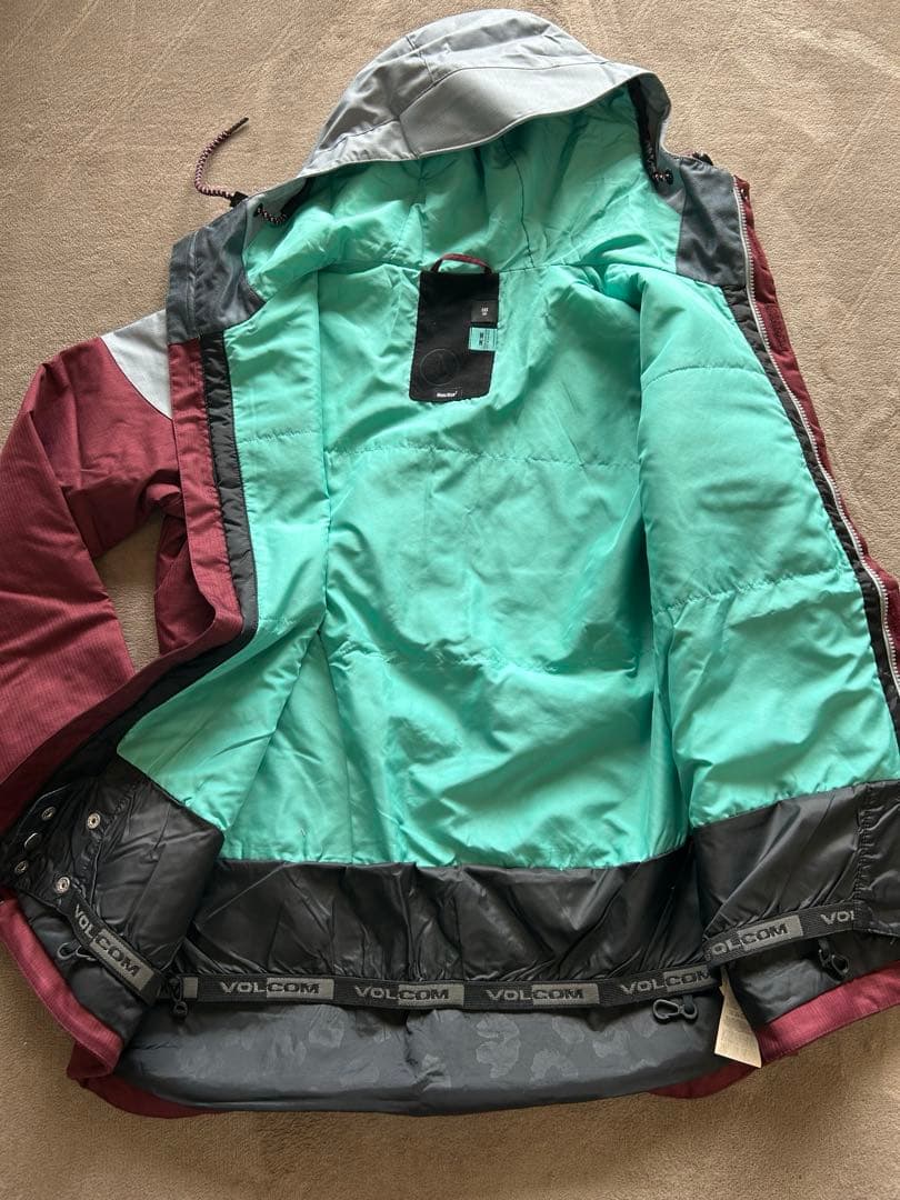 【美品】VOLCOM RIDE スノボーウェア　上下セット　ゴーグルおまけ