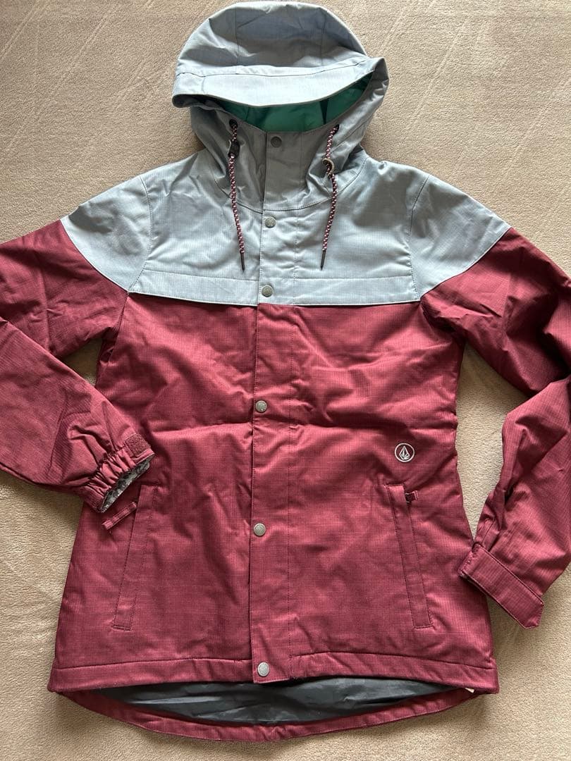 【美品】VOLCOM RIDE スノボーウェア　上下セット　ゴーグルおまけ