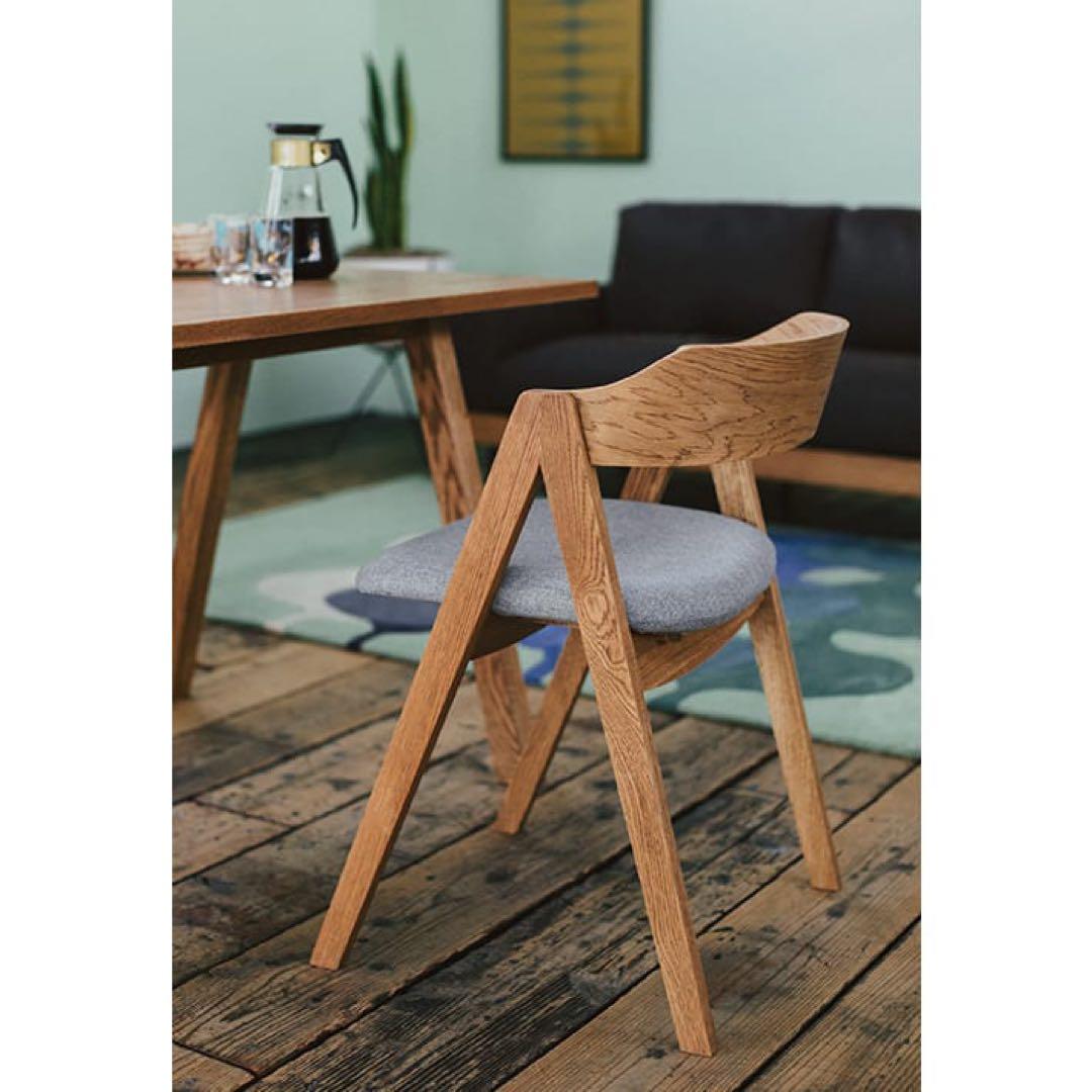 unico　ELEMT(エレムト)　チェア 木脚 ブラウン