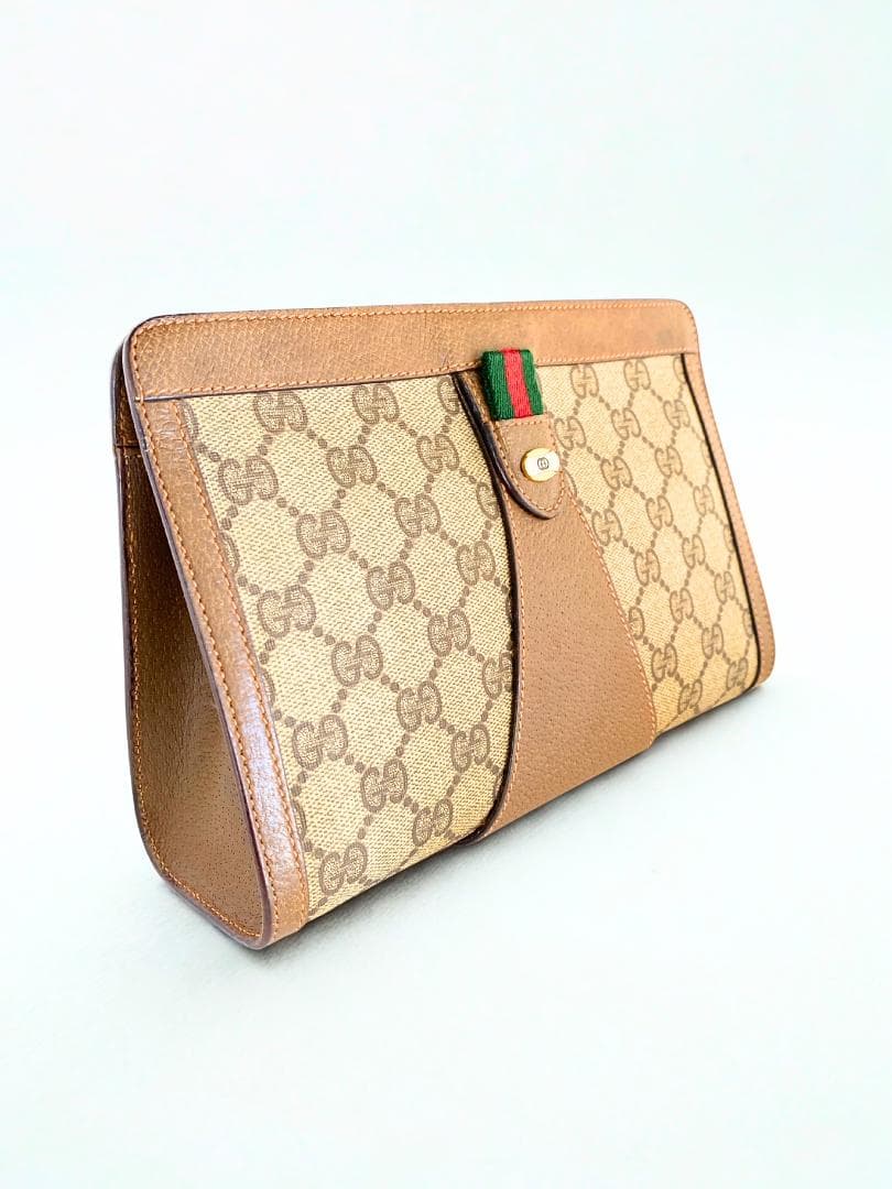 GUCCI グッチ セカンドバッグ シェリーラインクラッチバッグ GGオールド