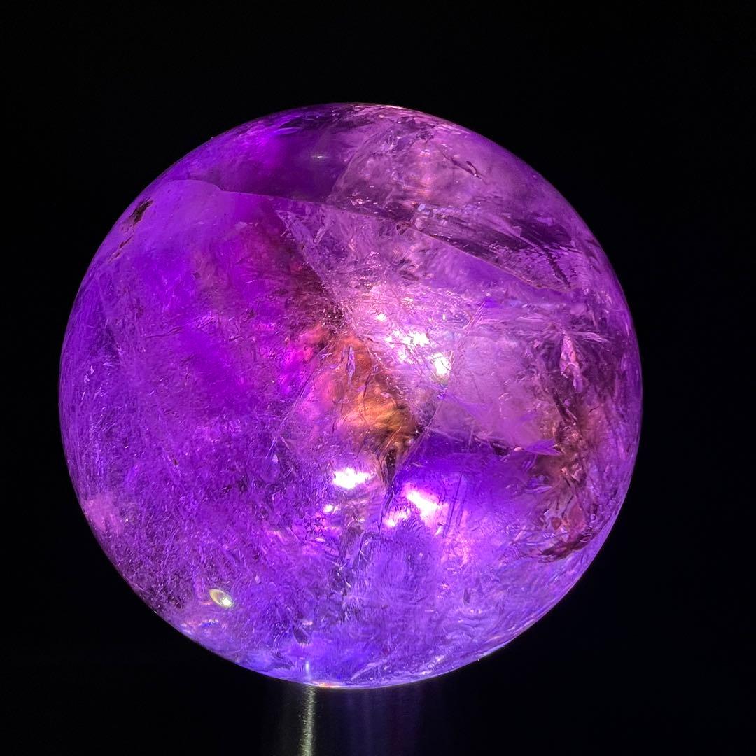 ✳️超希少 大玉✨混合パワースフィア✨レインボー アメトリン 丸玉 天然石 原石