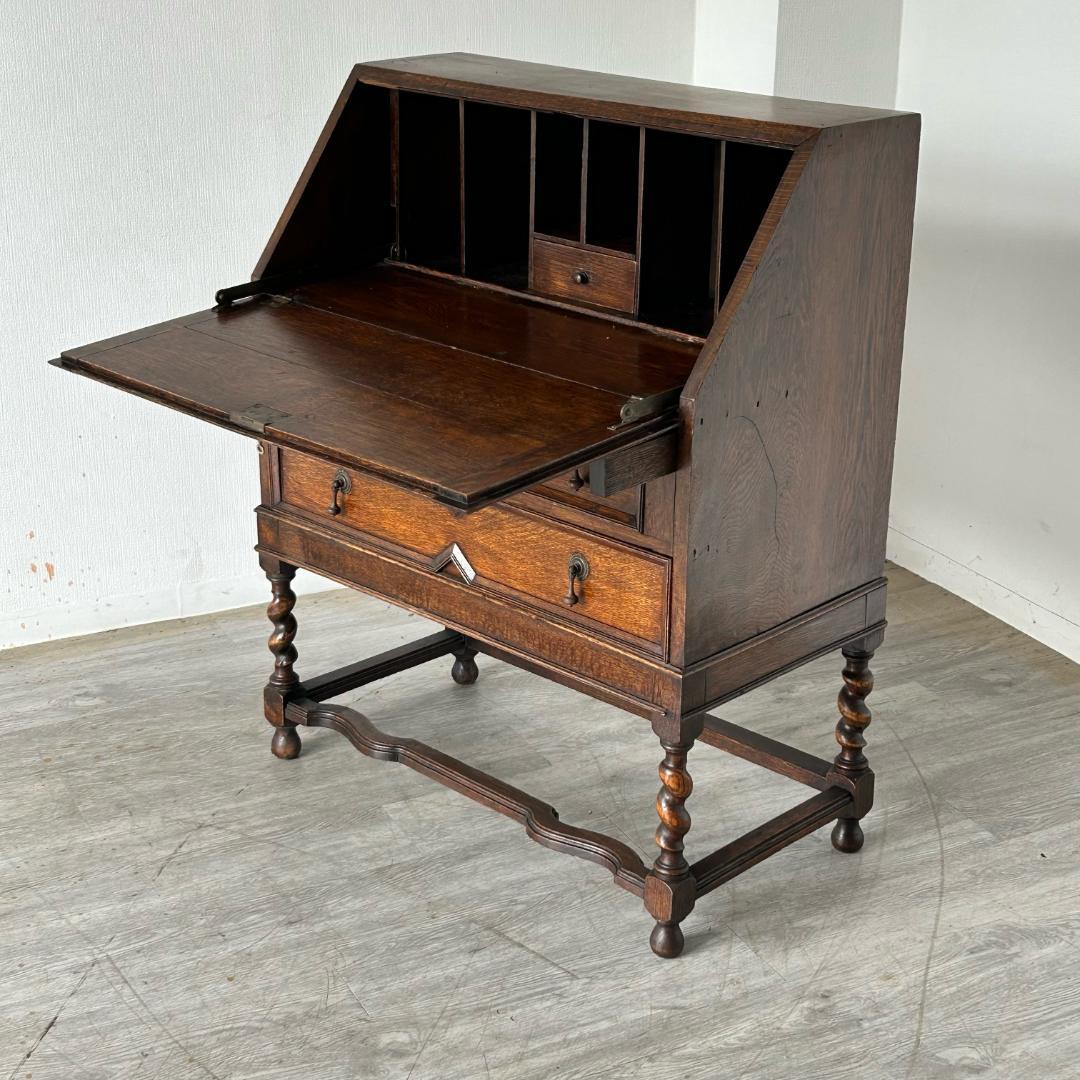 イギリス アンティーク 家具 ライティング ビューロー 英国 チェスト 530A