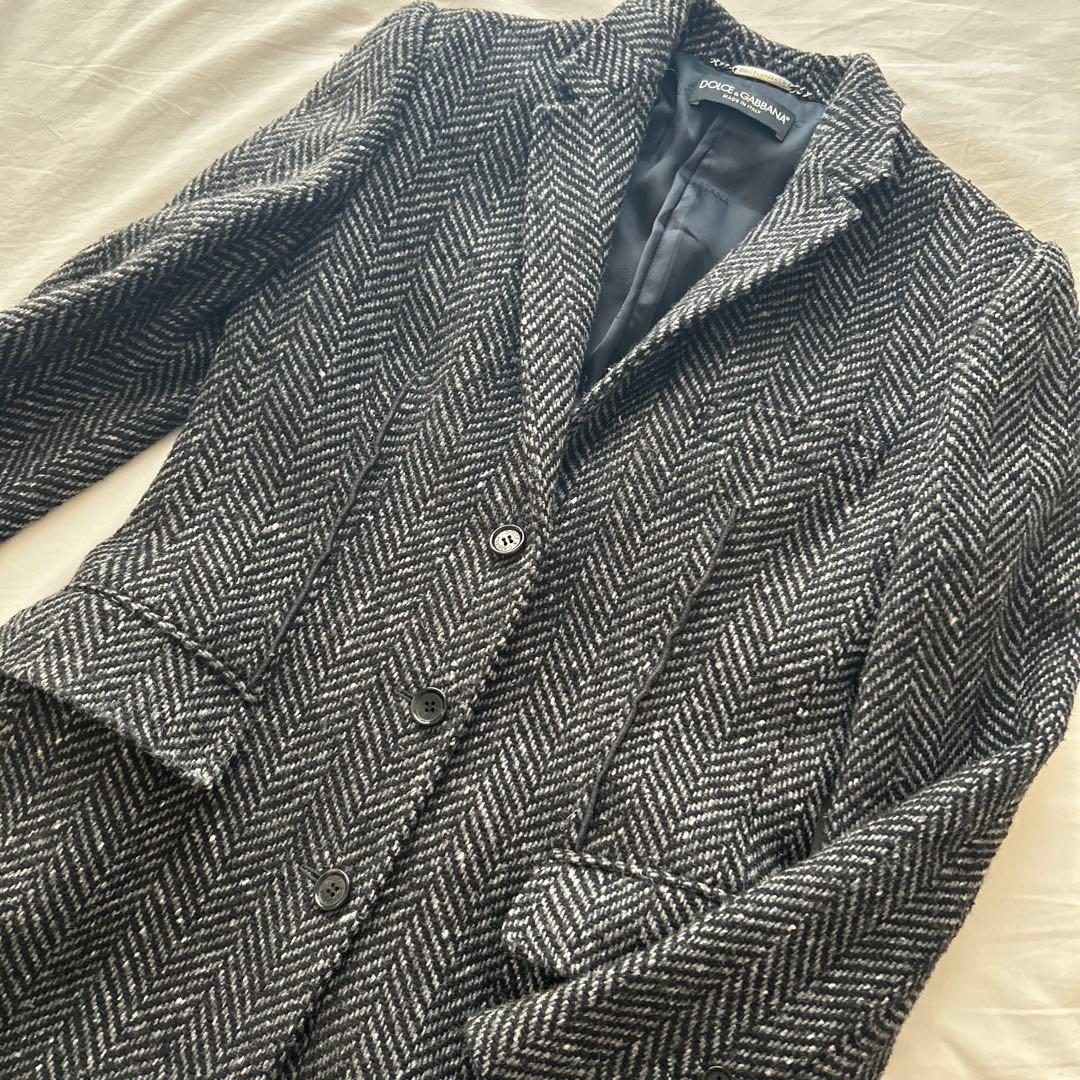 DOLCE&GABBANA ドルチェ&ガッバーナ ツイード　チェスター　コート