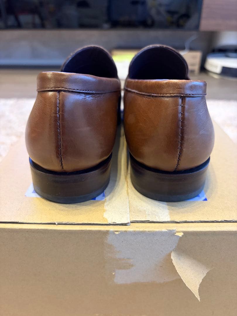 美品CARMINA ブラウン ローファー 8