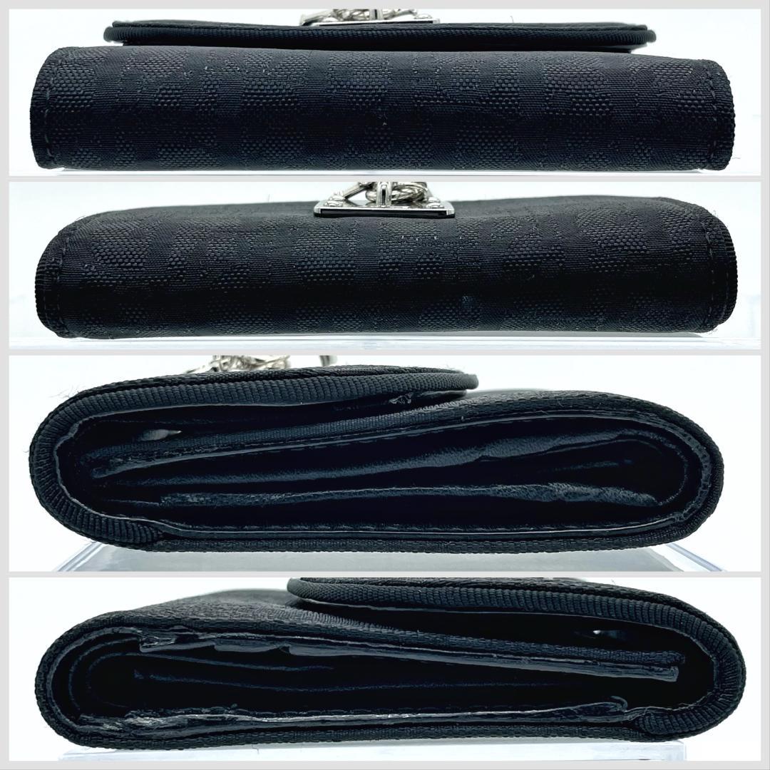 597Christian Dior クリスチャンディオール トロッター 財布 黒