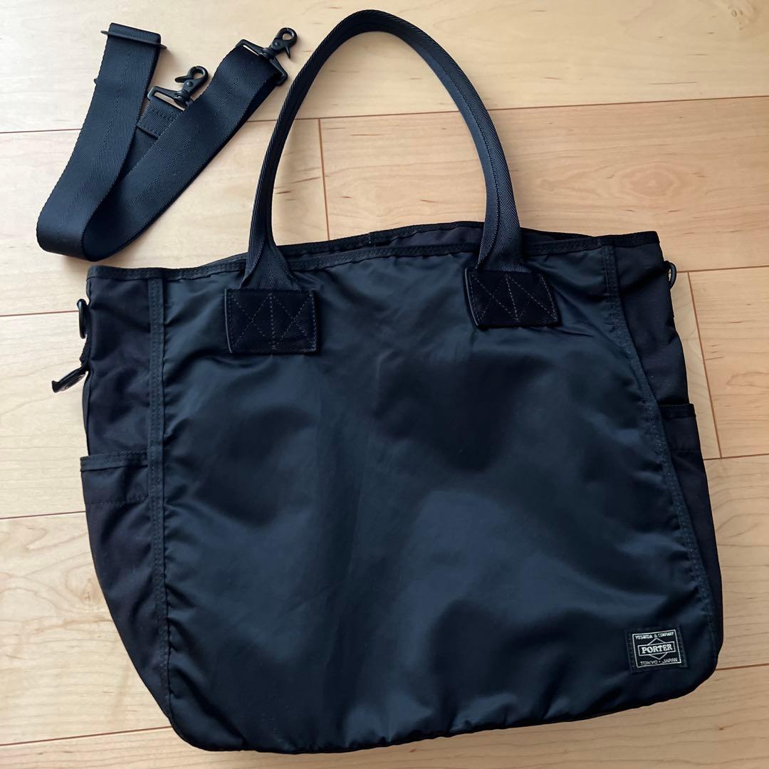 けい様　ポーター フレーム 2WAYトートバッグ 690-17845 ブラック