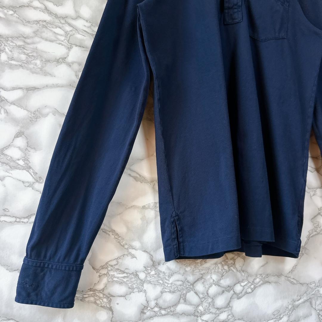 Ralph Lauren コットン 長袖ポロシャツ Sサイズ パープルレーベル