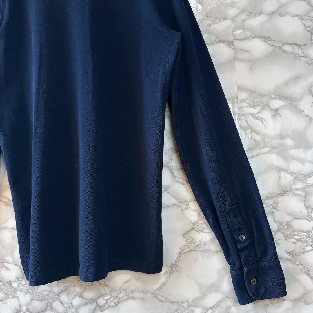 Ralph Lauren コットン 長袖ポロシャツ Sサイズ パープルレーベル