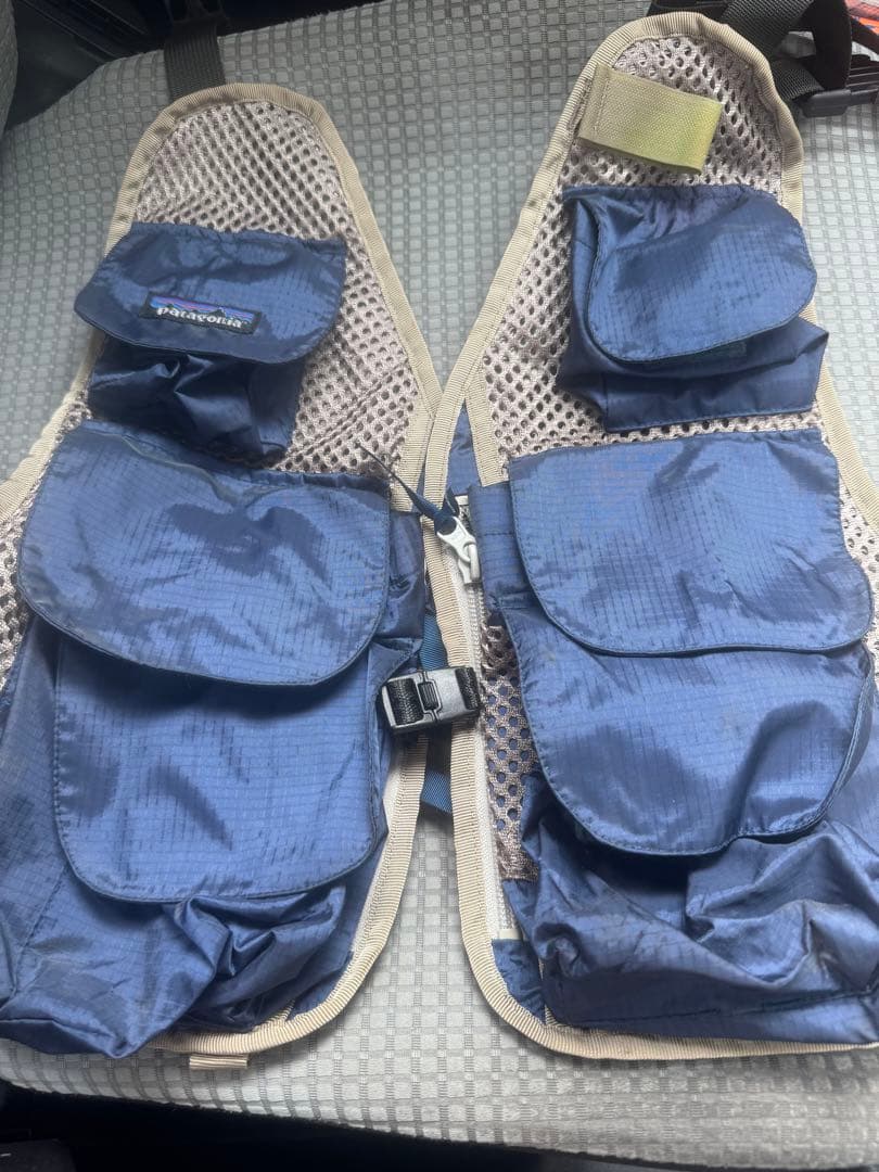 Patagonia ネイビー フィッシングベスト　2way 希少　アメリカ製