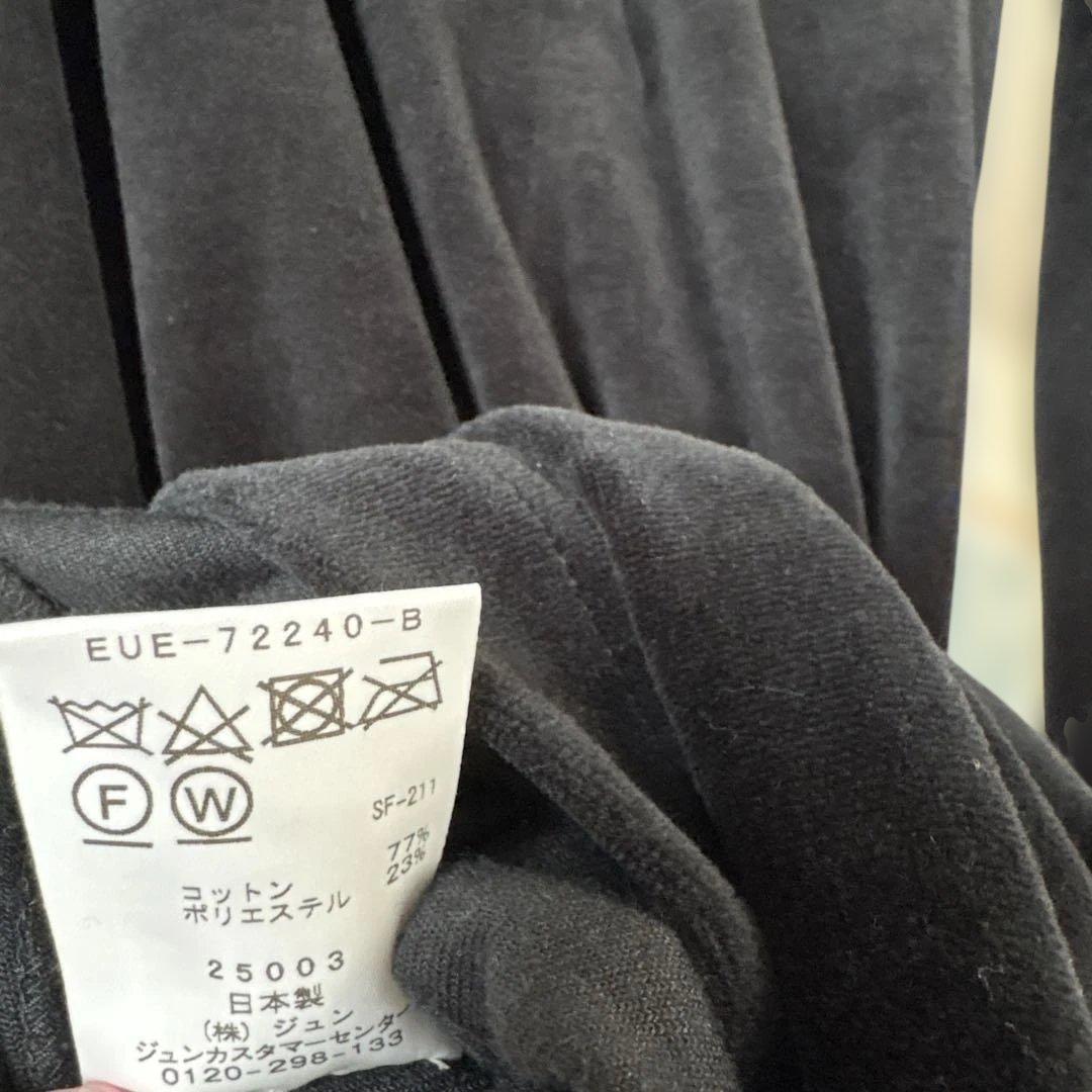 アダムエロペ フロントジップ ベロア BOTANICAL DYED DRESS