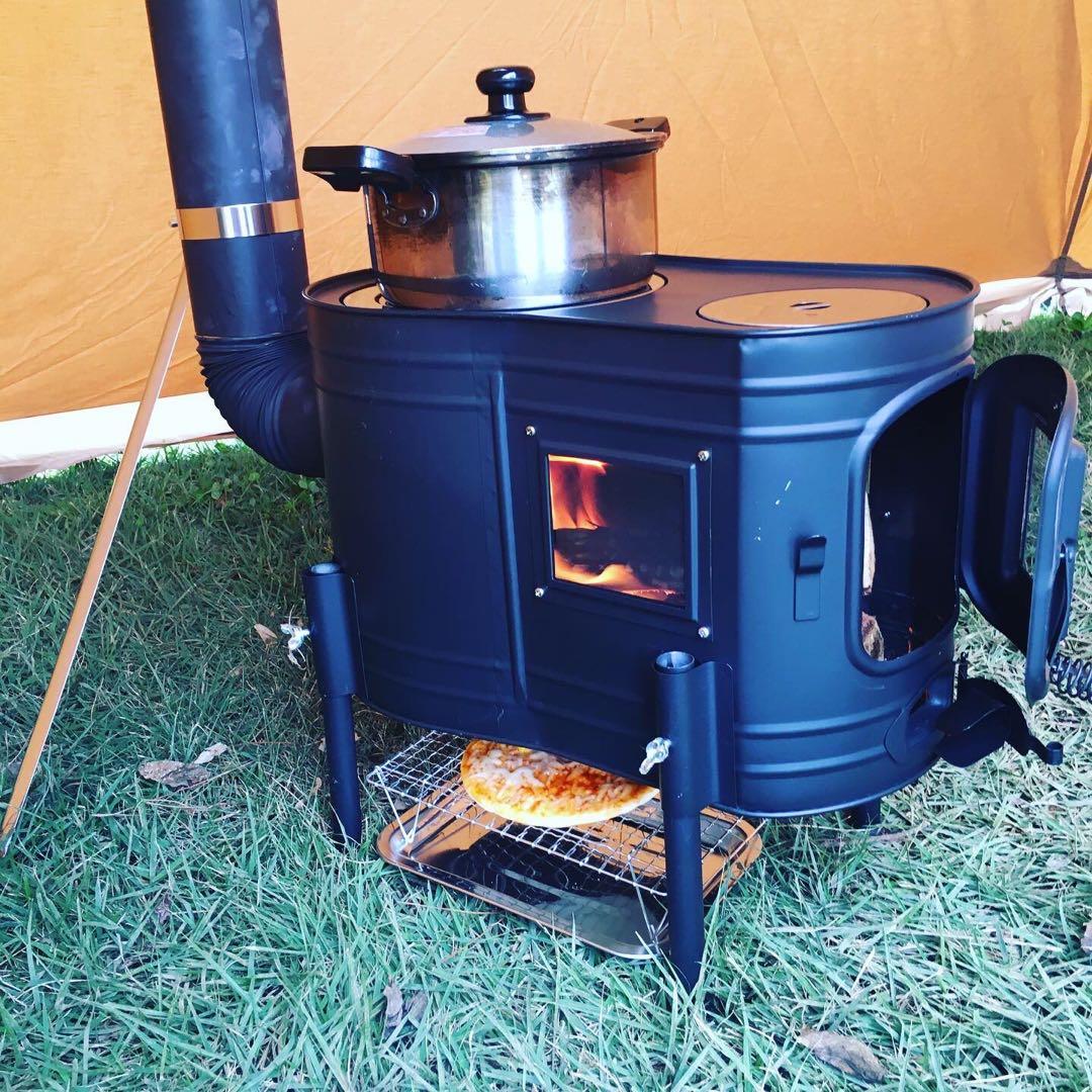 ホンマ製作所　薪ストーブ　ブラックエディション　冬キャンプ