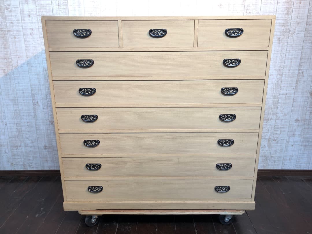 桐たんす　桐天然木　高塚桐材　和ダンス　収納　レトロ　ヴィンテージ