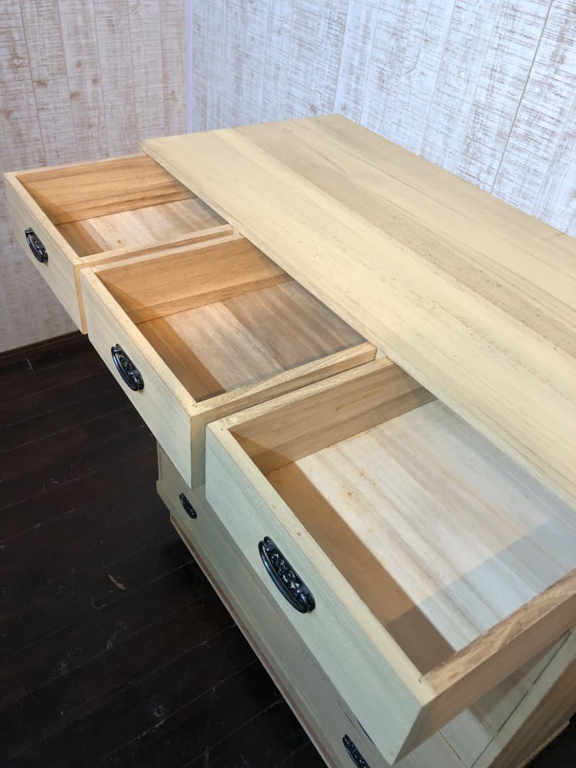 桐たんす　桐天然木　高塚桐材　和ダンス　収納　レトロ　ヴィンテージ