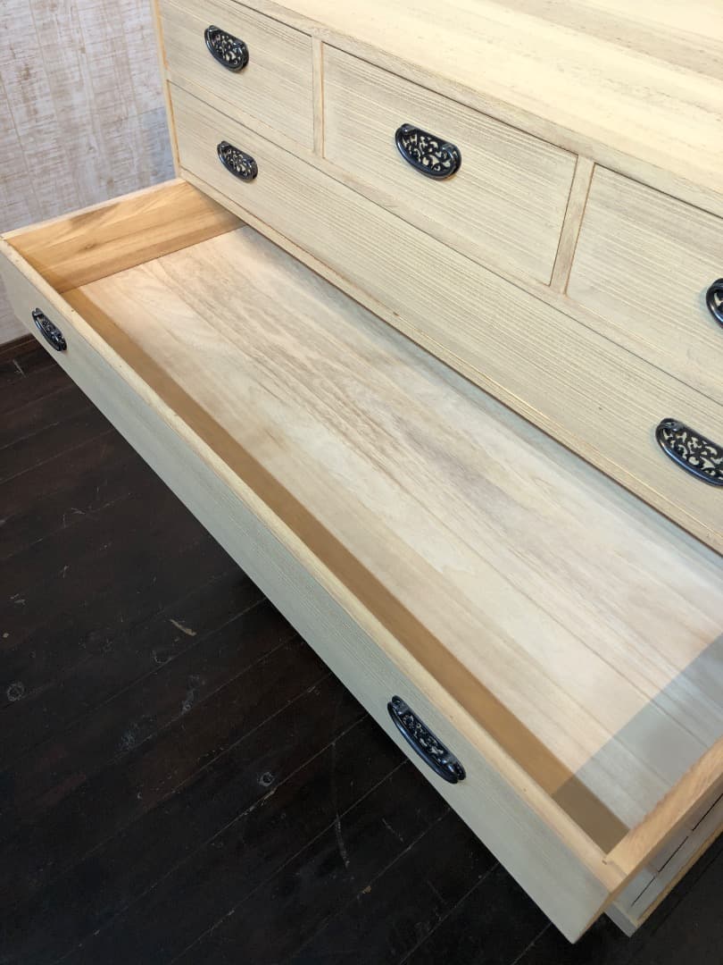 桐たんす　桐天然木　高塚桐材　和ダンス　収納　レトロ　ヴィンテージ