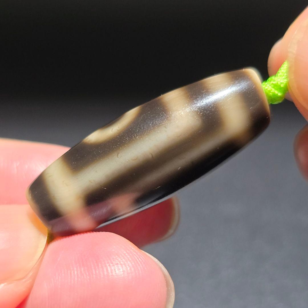 8 老礦天珠　二眼天珠　天珠　天然石　風水　御守　占い　ブレスレット　ネックレス