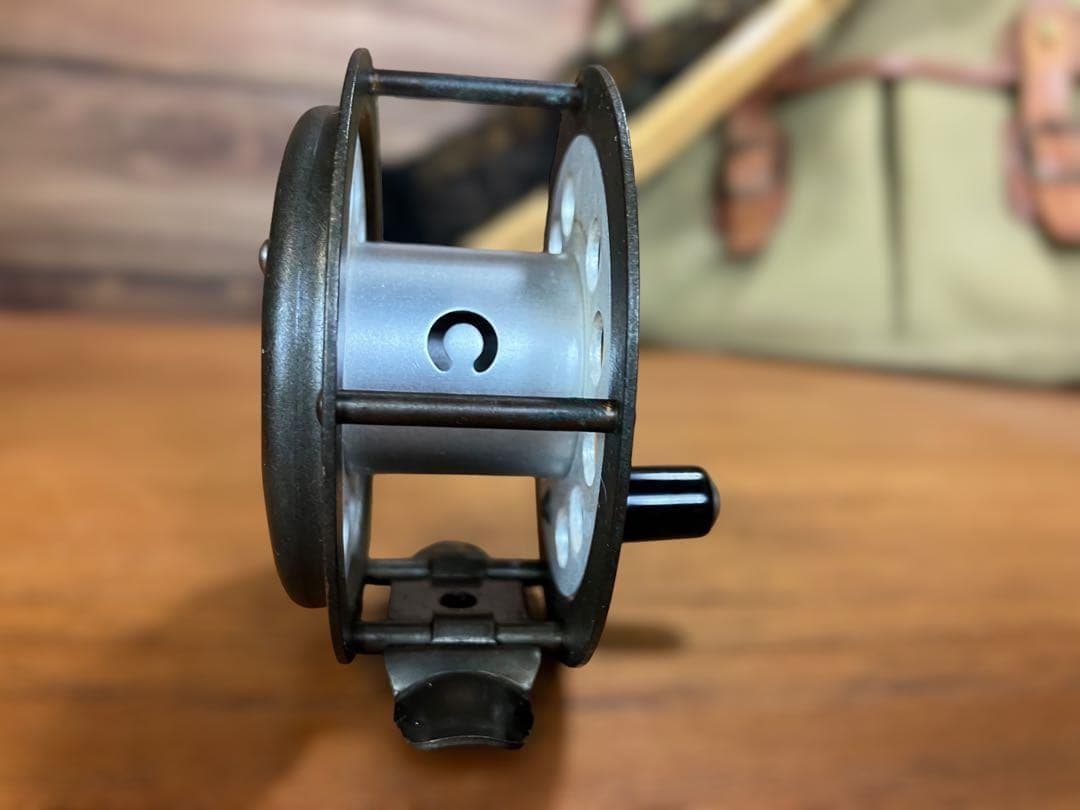 USA製　ヴィンテージ フライリール　真鍮×アルミ　fly reel