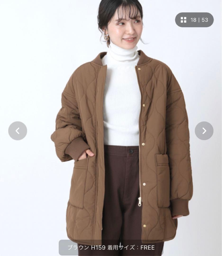 値下げセール中⭐︎リブ付き中綿ジャケット